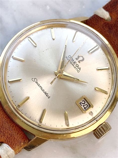 omega seamaster 1990s|Omega Seamaster vintage gold plated.